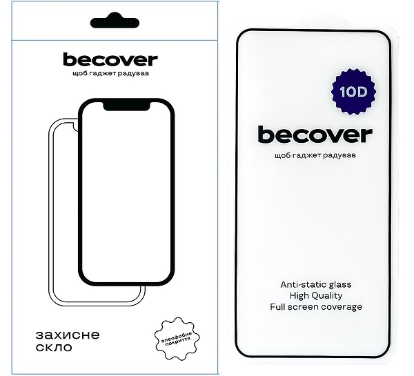 Фото - Захисне скло для смартфону BeCover Poco X5 10D Black (711340)