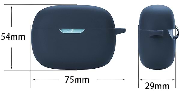 Фото - Чохол для навушників BeCover Silicon for JBL Wave Beam TWS Deep Blue (710190)