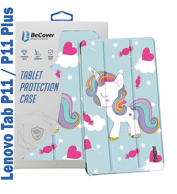 Фото - Чохол для планшету BeCover Smart Case for Lenovo Tab P11 / P11 Plus Unicorn (708071)