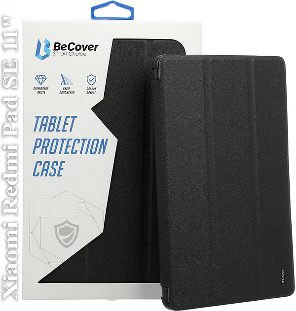Фото - Чохол для планшету BeCover Smart Case for Xiaomi Redmi Pad SE 11'' Black (709857)
