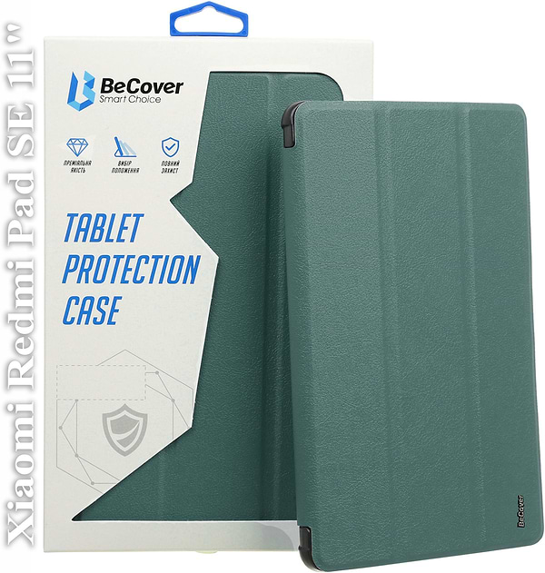 Фото - Чохол для планшету BeCover Smart Case for Xiaomi Redmi Pad SE 11''Dark Green (709859)