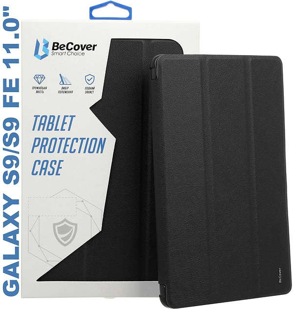 Фото - Чехол для планшета BeCover Soft Edge for Samsung Galaxy Tab S9 (SM-X710/SM-X716)/S9 FE (SM-X510/SM-X516B) 11.0" Black (710438)