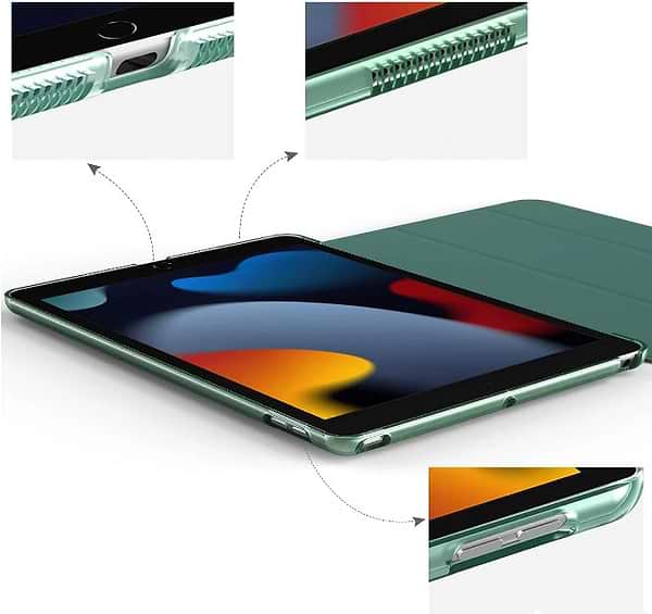Фото - Чохол для планшету BeCover Tri Fold Hard for Apple iPad 10.2 2019/2020/2021 Dark Green (709656)