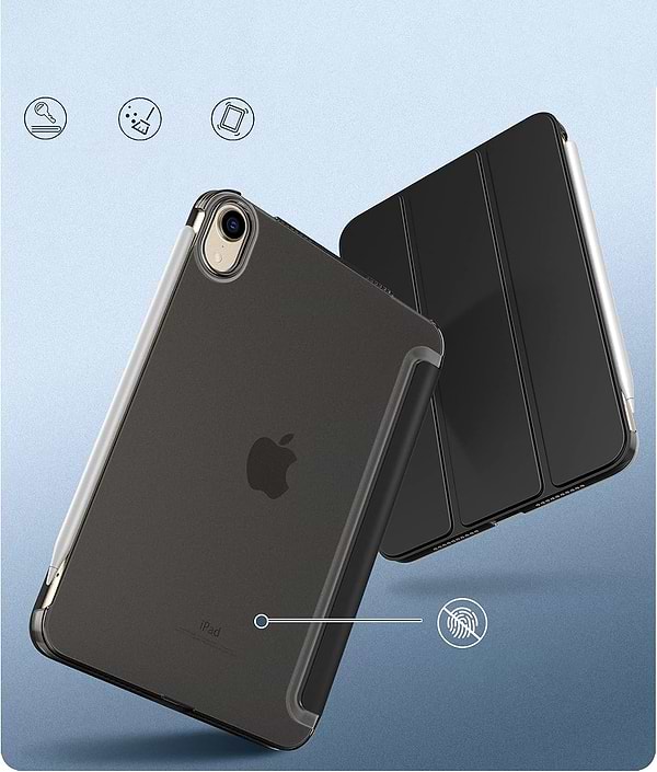 Фото - Чохол для планшету BeCover Tri Fold Hard for Apple iPad Mini 7 2024 Black (712450)