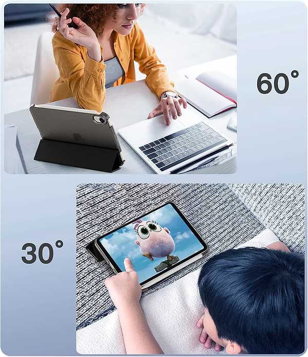 Фото - Чохол для планшету BeCover Tri Fold Hard for Apple iPad Mini 7 2024 Black (712450)