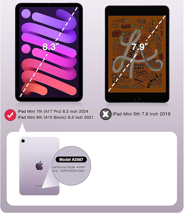 Фото - Чохол для планшету BeCover Tri Fold Hard for Apple iPad Mini 7 2024 Black (712450)