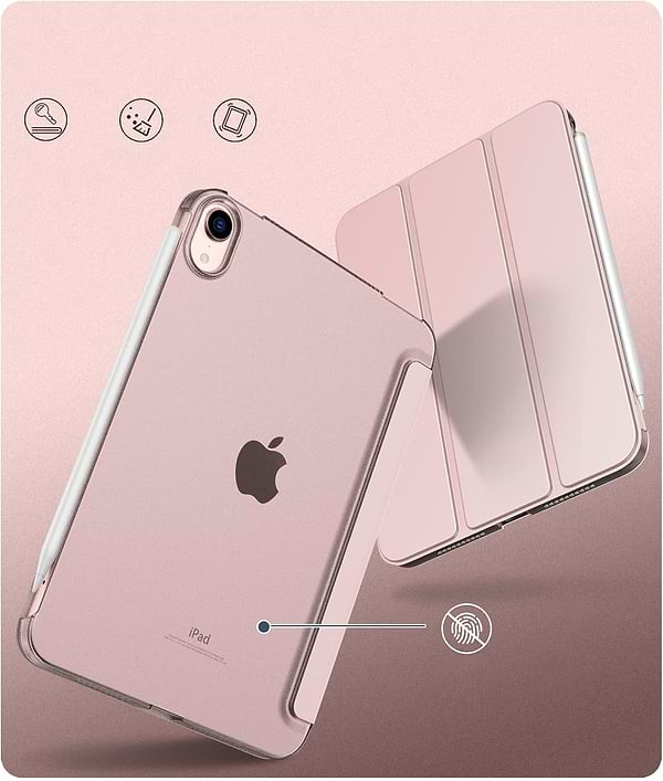 Фото - Чохол для планшету BeCover Tri Fold Hard for Apple iPad Mini 7 2024 Pink (712454)