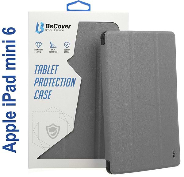 Фото - Чехол для планшета BeCover Tri Fold Soft TPU for Apple iPad mini 6 2021 Gray (706722)