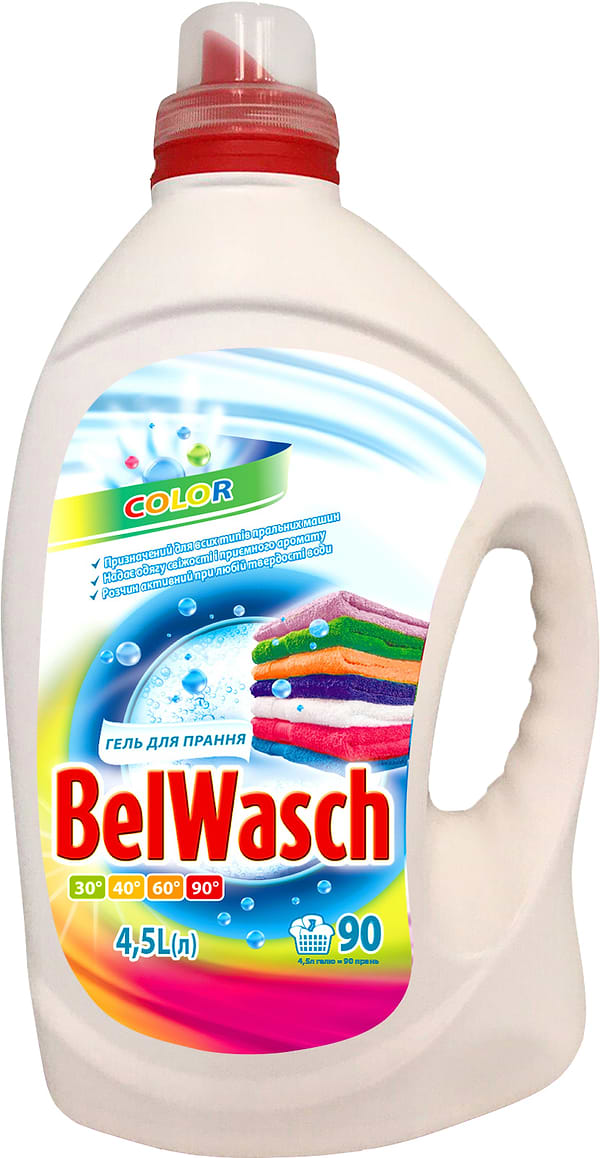 Фото - Гель для стирки BelWasch Колор 4,5 л., 90 циклов