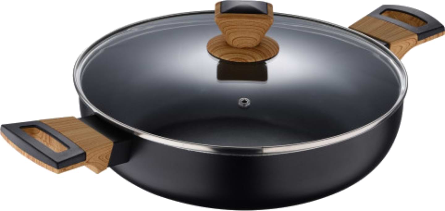 Сотейник Bergner Earth black 28 см (BG-32038-BK) - Фото 1