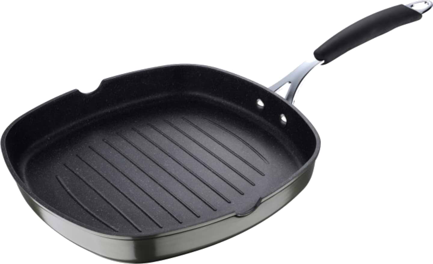 Сковорода гриль Bergner Midnight 28 см (BG-30130-GR) - Фото 1