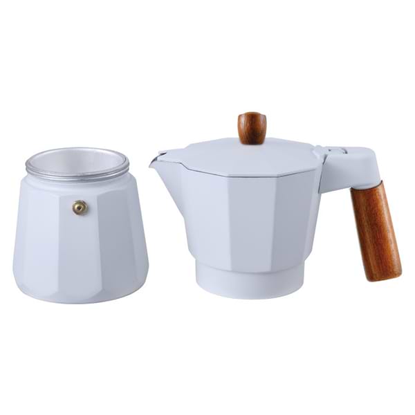 Фото - Кавоварка гейзерна Bergner Naturally 6 чашок (BG-38191-WH)