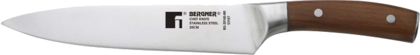 Нож кухонный Bergner Wolfsburg 20 см (BG-39160-BR)