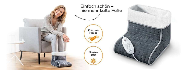 Фото - Електрогрілка для ніг Beurer FW 20 Grey