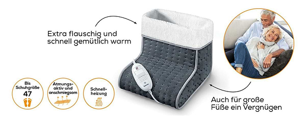 Фото - Електрогрілка для ніг Beurer FW 20 Grey