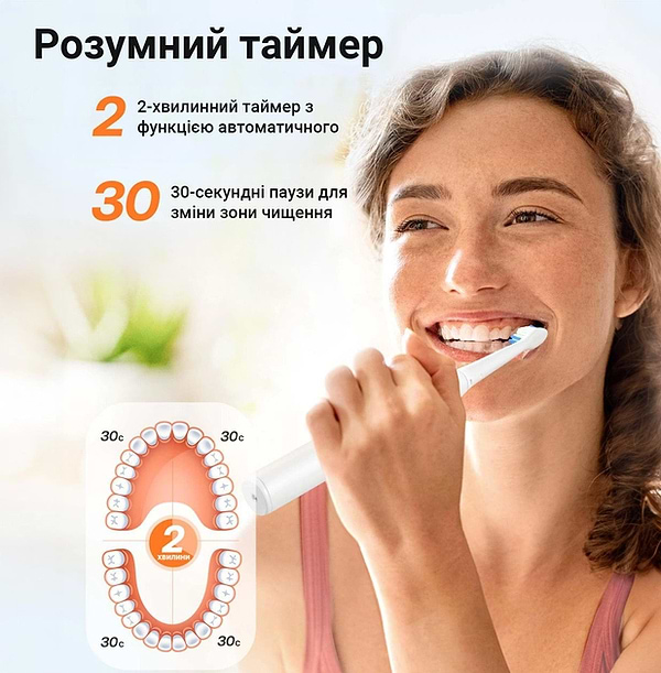 Фото - Зубна щітка електрична Bitvae D2 (BV-D2-w-cup)