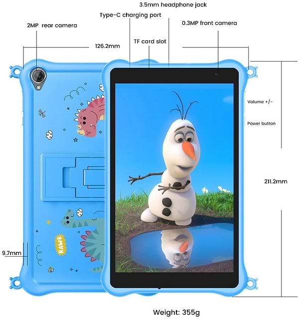 Фото - Планшет Blackview Tab 50 Kids 8'' HD+ 3/64GB WI-FI Blue