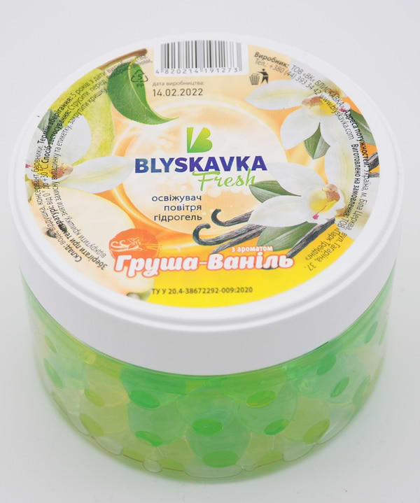 Фото - Освіжувач повітря для кімнати BLYSKAVKA ваніль - груша (4820214191273)