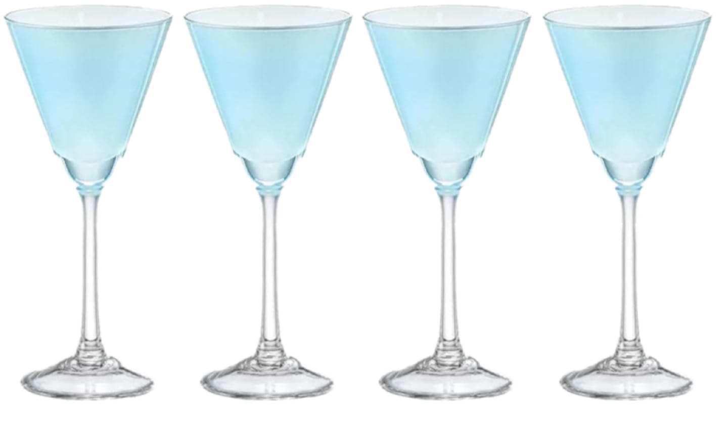 Набір келихів Bohemia Pralines Blue 90 мл (D5249) 4 шт. (b40916-D5249) - Фото 1