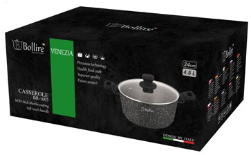 Фото - Каструля Bollire з кришкою 4,5 л 24 см Venezia