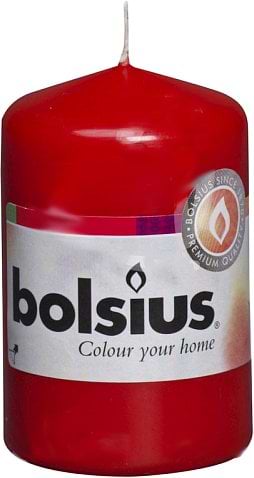Свічка декоративна BolsiusЧервона 80/50 (200141)