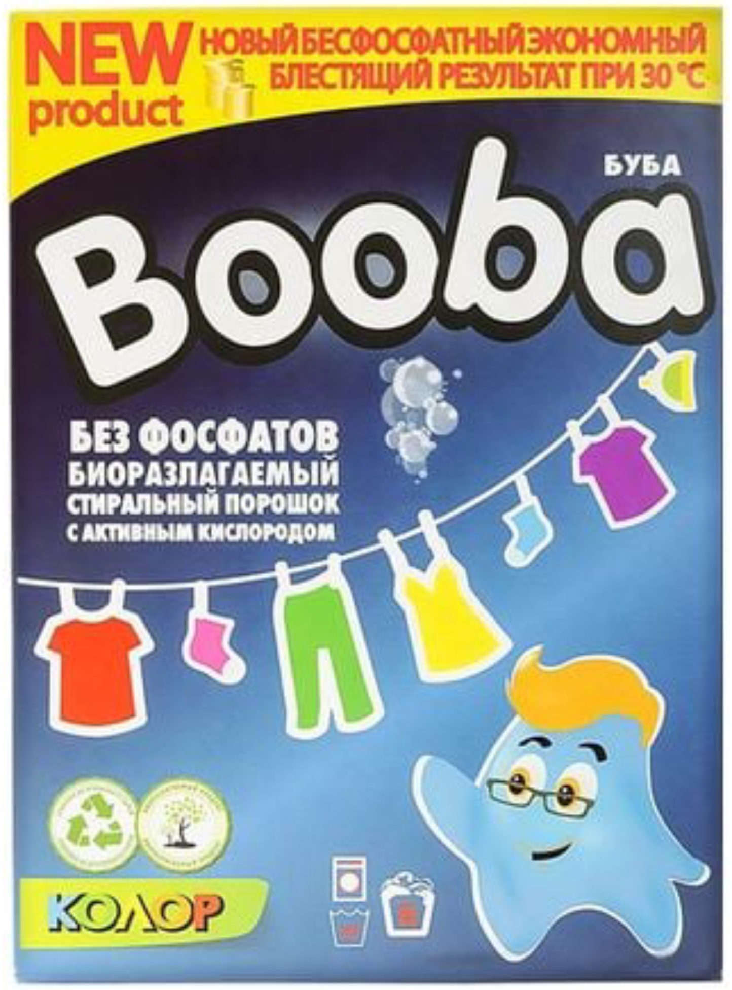 Пральний порошок BOOBA Колор 350 г (4820187580029) - Фото 1