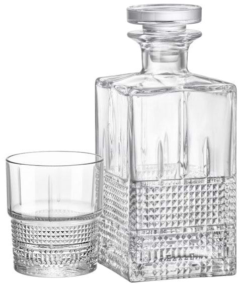 Набор стаканов для виски Bormioli Rocco Bartender Novecento и графин 7 пр. (122136SS8021990)