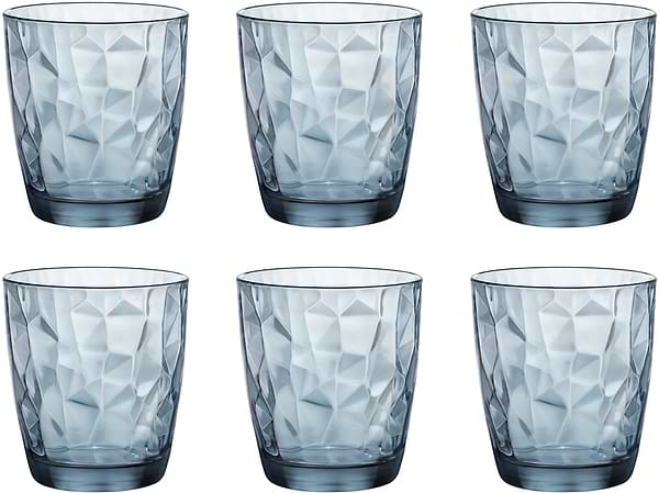 Фото - Набор стаканов Bormioli Rocco DIAMOND OCEAN BLUE 305 мл 6 шт. (350220M)