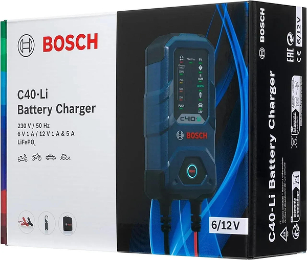 Фото - Пускозарядний пристрій Bosch C40-LI 6/12В (0189921040)
