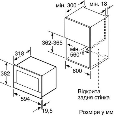 Фото - Микроволновая печь (СВЧ) встраиваемая Bosch BFR 634GS1