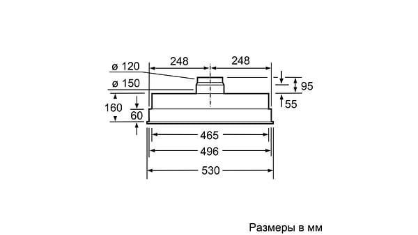 Фото - Витяжка вбудована Bosch DHL555BL