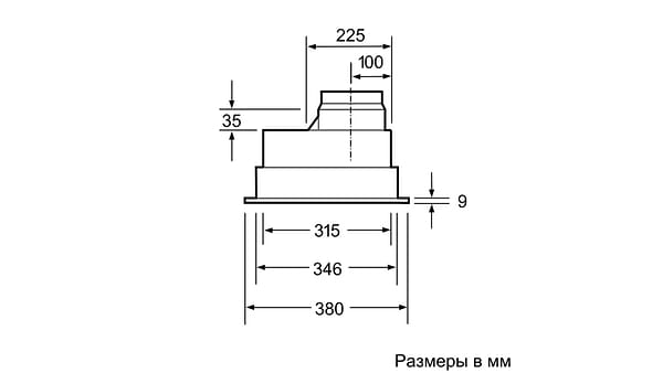 Фото - Витяжка вбудована Bosch DHL555BL
