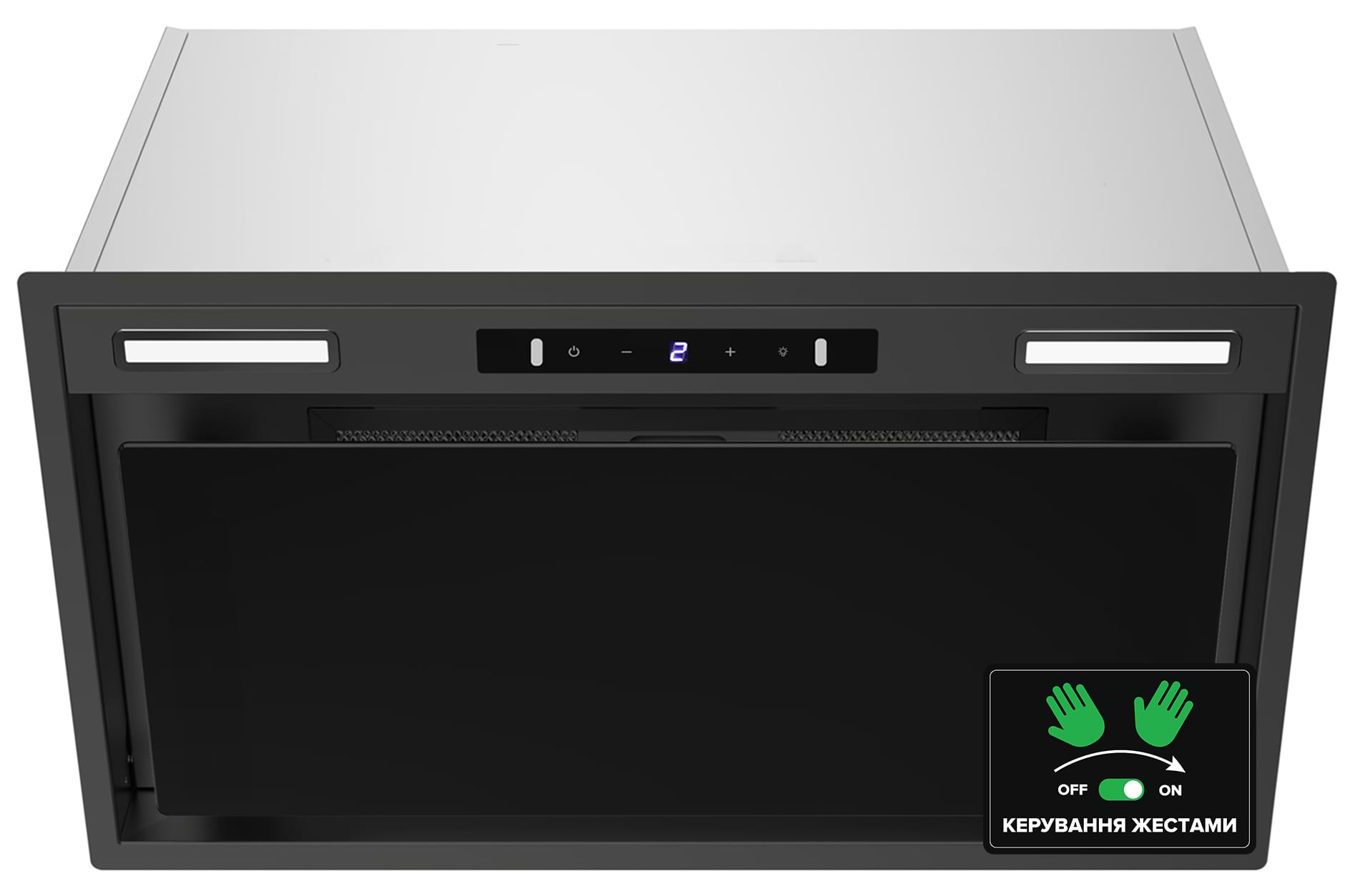 Вытяжка встраиваемая Interline BOXGLASS BL A/60 PB/2/T/2