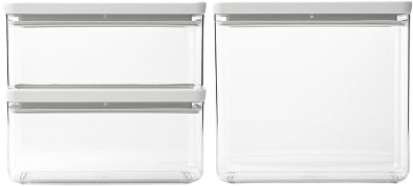 Набор емкостей для сыпучих Brabantia 2х1,5 л + 1х3,5 л (230806) - Фото 1