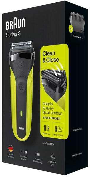 Фото - Бритва Braun Series 3 300s Black/Green