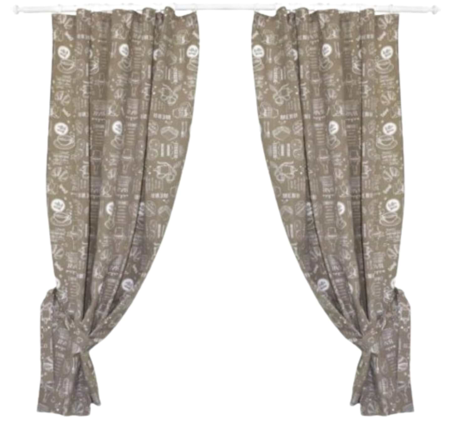 Комплект штор Прованс Breakfast beige 136х170 см (011139) - Фото 1