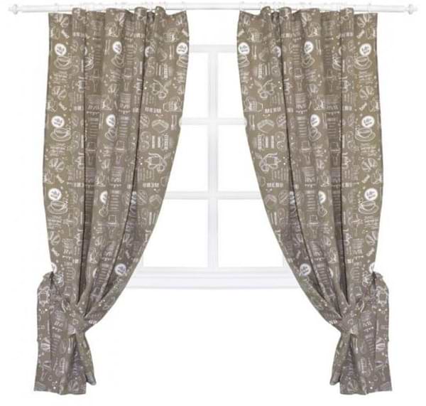 Фото - Комплект штор Прованс Breakfast beige 136х170 см (011139)