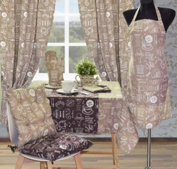 Фото - Комплект штор Прованс Breakfast beige 136х170 см (011139)