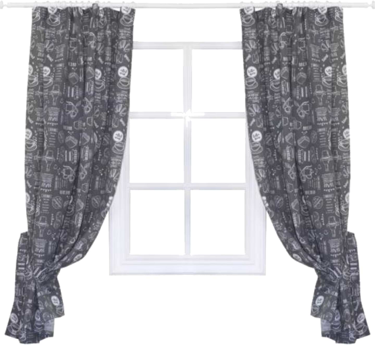 Комплект штор Прованс Breakfast grey 136х170 см (011135)