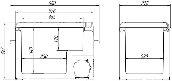 Фото - Холодильник автомобільний Brevia 40 л (22440)