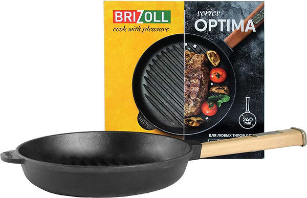 Фото - Сковорода гриль Brizoll O2440G-P Optima 240 х 40 мм