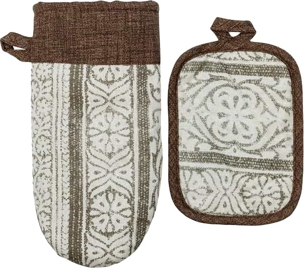 Фото - Набор прихваток Прованс Brown 15х20 см 29х15 см (030495) Фото - Набор прихваток Прованс Brown 15х20 см 29х15 см (030495)