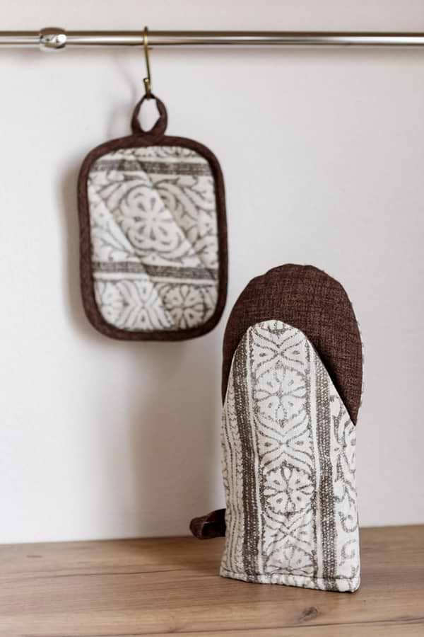 Фото - Набор прихваток Прованс Brown 15х20 см 29х15 см (030495)