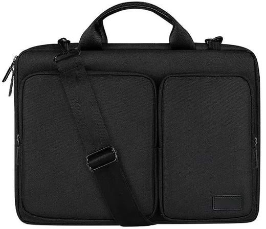 Сумка для ноутбука BUBM 17" черная с коричневым