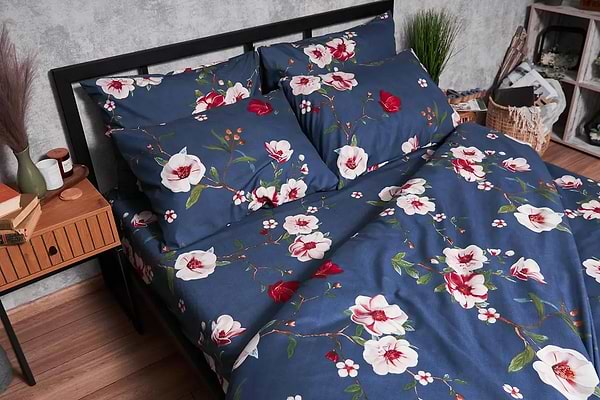 Фото - Комплект постельного белья Moon&Star Полисатин Premium «Bush Peony» 160х220х2 см нав. 2х40х60 (MS-820003740)