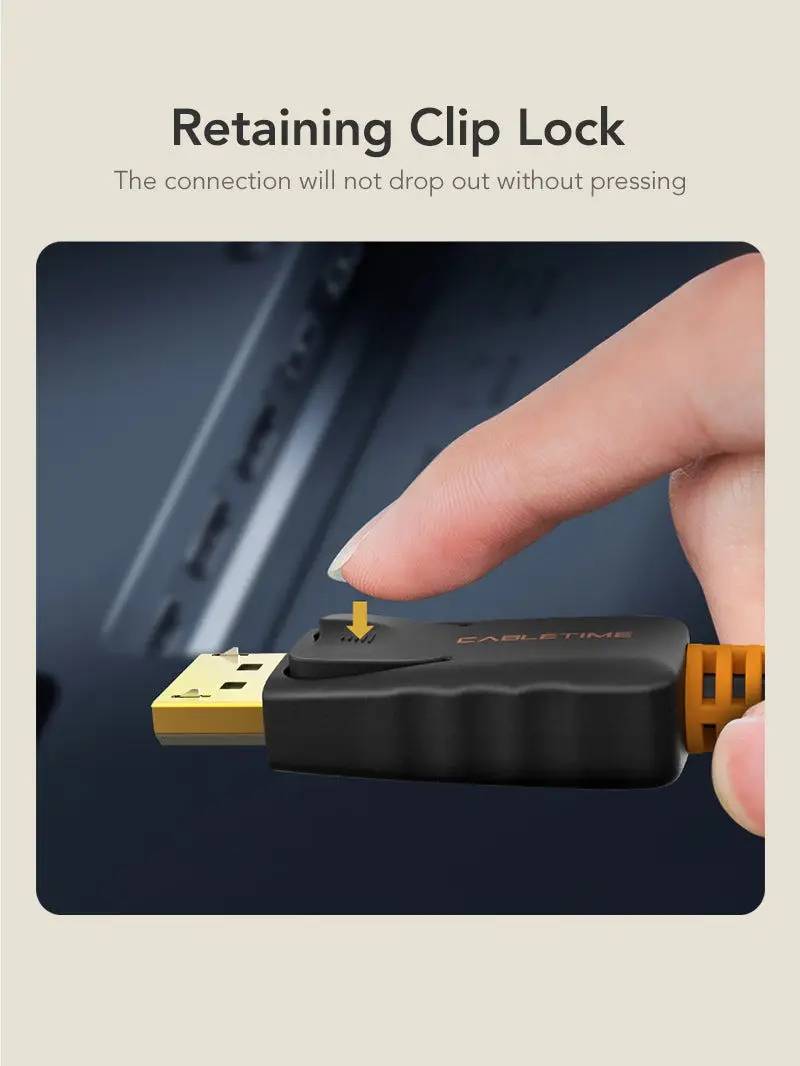 Фото - Кабель Cabletime \DisplayPort - DisplayPort V 1.2 (M/M) 1m Black (CD21H)