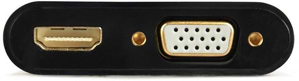 Фото - Переходник Cablexpert HDMI-HDMI/VGA+3,5 0.15m (A-HDMIM-HDMIFVGAF-01)