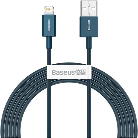 Кабель синхронізації даних Baseus Superior Series Fast Charging Data Cable USB to iP 2.4A 1m Blue (CALYS-A03)