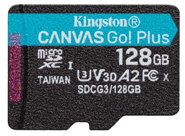 Фото - Карта памяти Kingston microSDXC 128Gb Canvas Go+ U3 V30 (SDCG3/128Gb)+ad