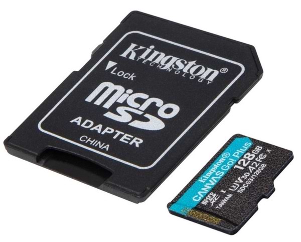 Фото - Карта памяти Kingston microSDXC 128Gb Canvas Go+ U3 V30 (SDCG3/128Gb)+ad